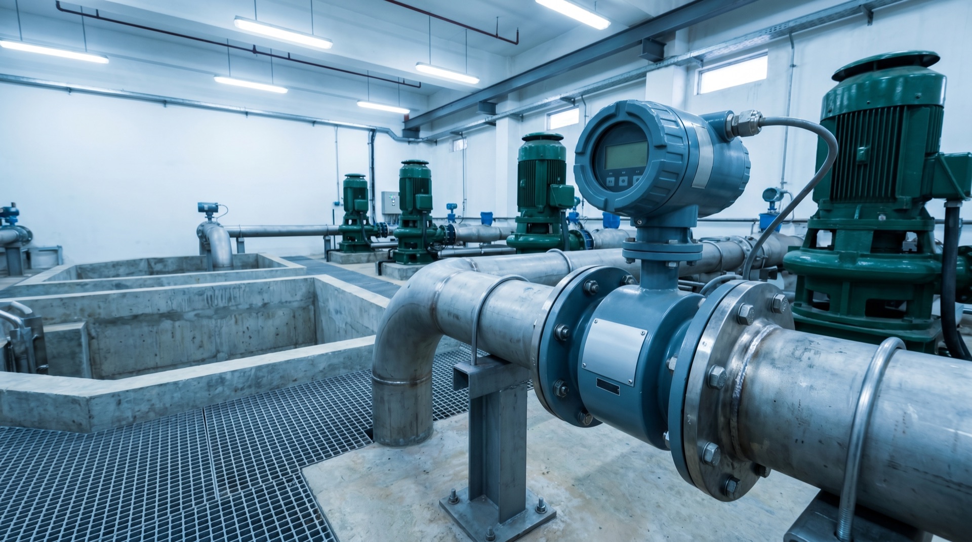 Magnetic flow meters wastewater