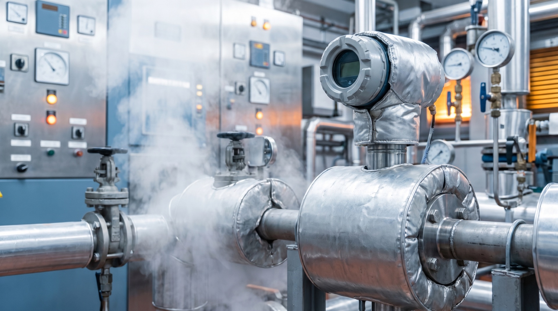 Steam gas flow measurement
